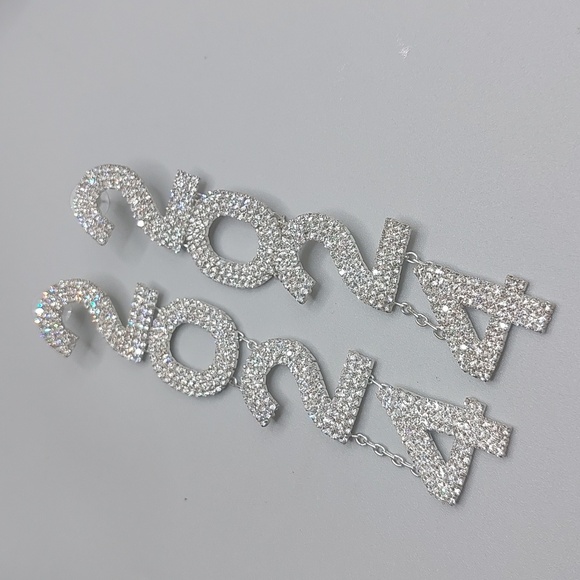 Sparkling 2024 Drop Earrings - Picture 2 of 5